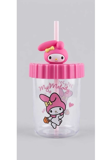 My Melody Figürlü Pipetli Bardak Pembe