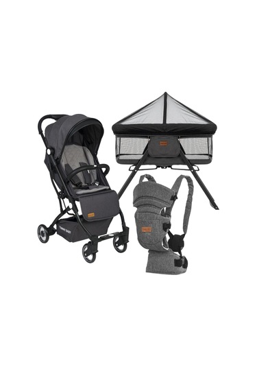 Tommybaby İnci Kabin Bebek Arabası + Katlanır Beşik + Kanguru
