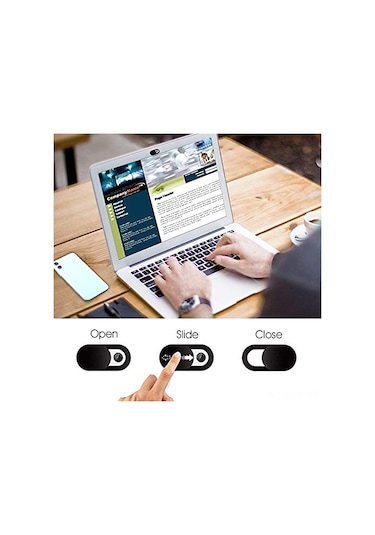 Vkemall Ultra İnce Webcam Kapağı - 6 Adet, Bilgisayar & Tablet Kamera Gizlilik Koruma