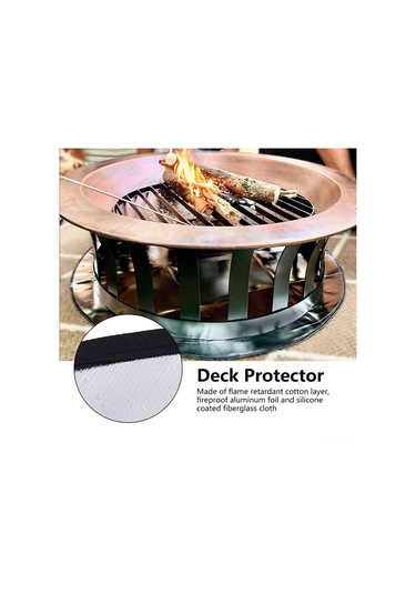 Padalink Ateşe Dayanıklı Çift Taraflı Kamp Matı -50 C'den 550 C'ye Isı Yalıtımı 40 İnç Diğer