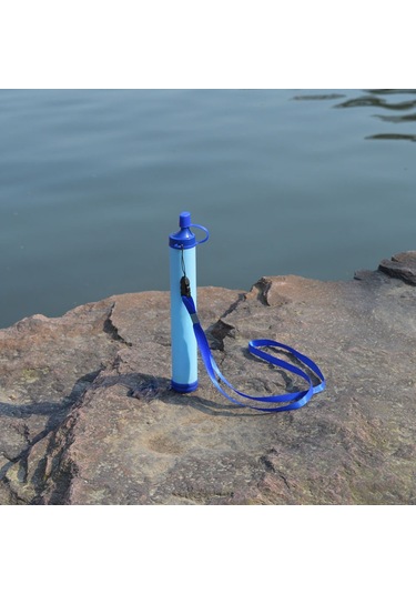 Teltree Acil Durumlar İçin Taşınabilir Su Filtresi, Kamp Ve Doğa Yürüyüşlerinde Kullanım İçin Pratik Çözüm, 1500l Kapasiteli. Mavi