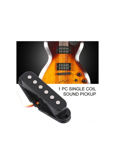 Hfambition St Elektro Gitar Telsiz Mikrofonu Manyetik - Titreşimden Elektrik Sinyali Dönüştürücü, Ses Netliği Ve Sabit Tutma Özelliği, Siyah