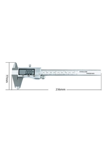 Pazly Çelik Dijital Kumpas 0-200mm, Xıfeng Paslanmaz, Dış/ıç Çap Derinlik Ölçüm Diğer