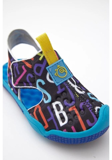 Dudino Queen Burnu Kapalı Unisex Tekstil Cocuk Sandalet Siyah Dudino Queen Burnu Kapalı Unisex Tekstil Cocuk Sandalet Siyah