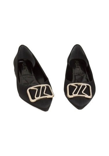 Feles 077-608-2s Kadın Klasik Topuklu Ayakkabı Siyah-siyah Siyah