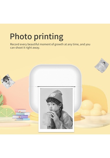 X7 Solunum Işığı Mini Taşınabilir Yazıcı Kablosuz Termal Fotoğraf Cep Yazıcısı, Standart Sürüm - Mavi