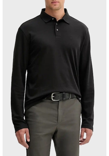 Calvin Klein Erkek Polo Yaka Sweat Lv040em909 Ub1 Siyah Siyah