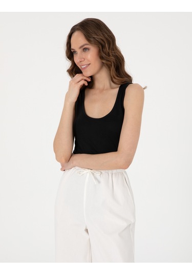 Pierre Cardin Kadın Siyah Bluz Örme 50301501-vr046 Siyah