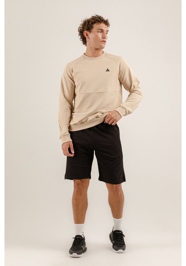 Airlife Saturn Ur7 Pro I Sıfır Yaka Erkek Sweatshirt Bej
