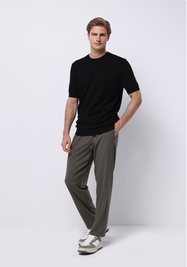 Colins Regular Fit Erkek Siyah Kazak Cl1076168 Q1.v1 Blk Siyah