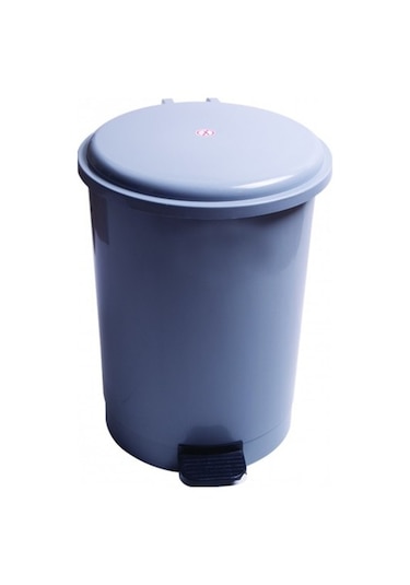 Safell Pedallı Çöp Kovası 40 Litre - Kova İçinde Yedek Kova Kırmızı