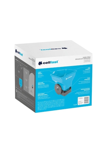 Cellfast El Tipi Dağıtıcı Tohum, Gübre, Tuz, Kum Serpme Aleti