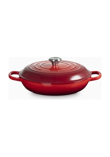 Le Creuset Gourmet Profesyonel Lüks Döküm Tencere Kırmızı 28 Cm