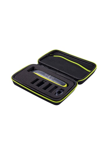 Gajeena Philips Oneblade Qp150 İçin Eva Dayanıklı Sert Kılıf - Su Geçirmez Ve Darbeye Dayanıklı Saklama Çantası Sarı - Siyah