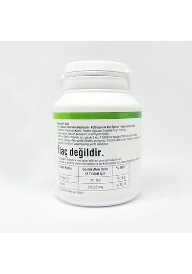 Schüssler Tuzları Actomins Nr 4 Kalium Chloratum 400 Tablet