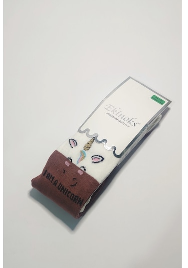 Ekinoks Kız Çocuk Kahve Külotlu Çorap Kahve