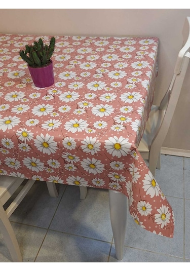 Elyaflı Pvc Muşamba - Desenli Silinebilir Masa Örtüsü Fnt1257-3 Çok Renkli