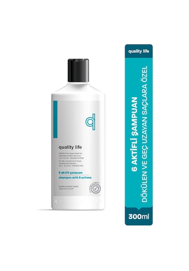 Ql Brezilya Fönü Keratini Şampuan 300 ML + 6 Aktifli Şampuan 300 ML