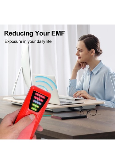 Kosona El Aktarım Tipi Manyetik Alan Testeri, 5 Led Gösterge İle Ev Elektrik Cihazları Radyasyon Seviyesi Detektörü