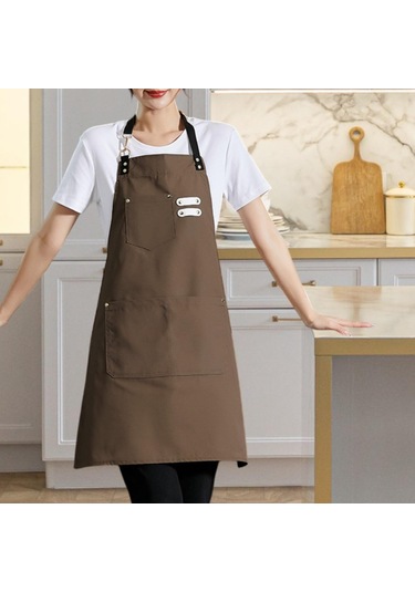 Homyl Şef Önlüğü Bahçe Ticari Mağaza Için Çok Amaçlı Kahverengi
