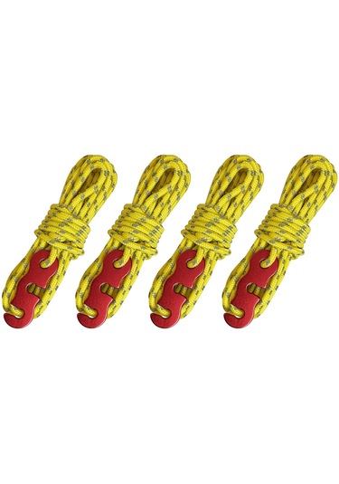 Suntek 4x Kamp Çadır Kordonları Yürüyüş Piknik Sarı Sarı