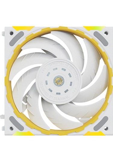 Jeehugo Yeston 12cm Rgb Bilgisayar Kasası Fanı, Fdb Yataklı, 4pın Pwm Sessiz Soğutma, Otomatik Hız Kontrolü, Beyaz Beyaz