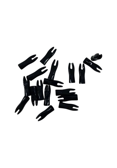 Okçubaba Polycarbonate Resin Geleneksel Gez 8mm Siyah 10 Adet Siyah