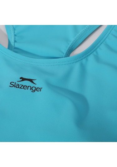 Slazenger SPL RacerBack Kadın Mayo Mavi / Siyah