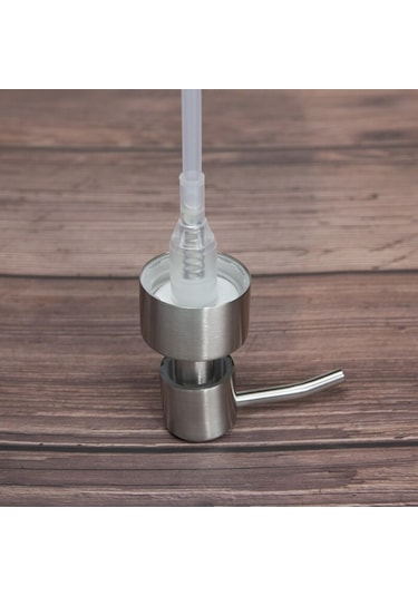 304 Paslanmaz Çelik El Sıvı Sabun Pompalı Dağıtıcı Kafa Memesi Banyo Mutfak İçin Köpük Sabun Şampuan Dispenseri Aksesuarları