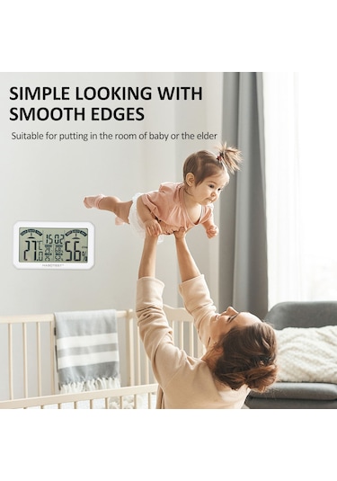 Mini Dijital Higrometre Ve Termometre İç Mekan Nem Ölçer Oda Sıcaklık Sensörü Stand Ve Delikli Sıcaklık Ve Nem Monitörü Ölçer Ev