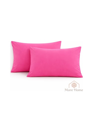 More Home Yastık Kılıfı Kapaklı 2 Adet 50 X 70 Cm Fuşya