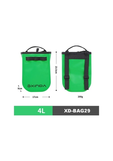 Pazly Dayanıklı Tırmanış Çantası - Hafif, Çok Amaçlı, Portatif 4l Yeşil Yeşil