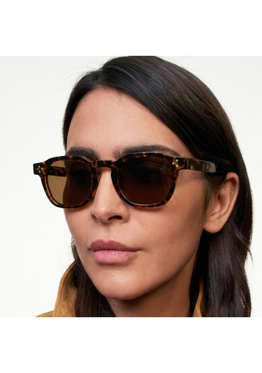 Filipe Leopar Unisex Güneş Gözlüğü Kahverengi