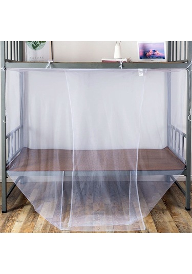 Hfambition Öğrenci Yatak Odası İki Kişilik 120x200cm Beyaz Ultra Yoğun Kumaş Konik Moskitonun, Ev Kullanıma Uygun, Kolay Kurulum, Dayanıklı Malzeme