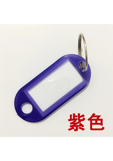 Stmanya 10'lu Çok Renkli Anahtarlık Seti - Kimlik Ve Bagaj Etiketi Kırmızı