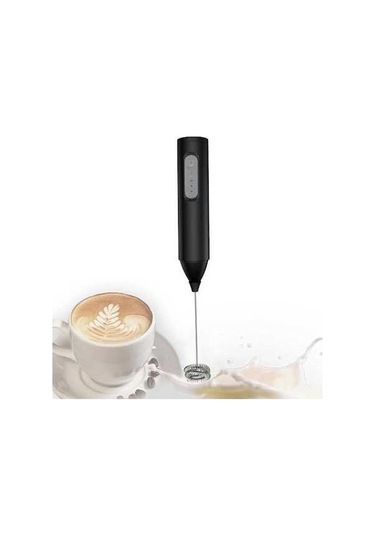 Ulzyvf Yumurta Usb Süt Siyah Siyah Şarj Saplı Mını Makinesi Köpürtücü Köpük Karıştırıcı Kahve Hız Elektrikli Edilebilir Çırpma Çırpıcı Blender 3 Rm Siyah