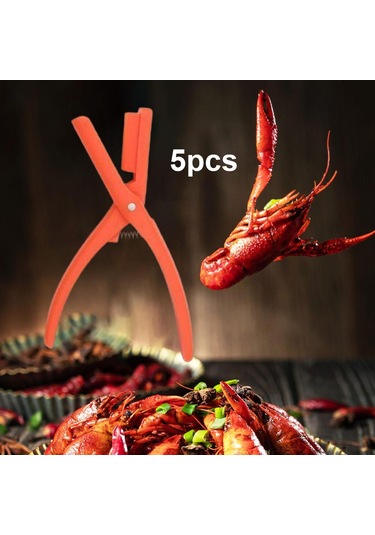 Suntek Magideal 5 Adet Istakoz Sheller Taşınabilir Karides Turuncu