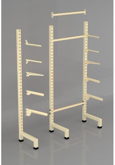 Hırdavat Ünitesi Duvar Rafı - Delikli Pano Rafı 60 Cm-40a Galvaniz