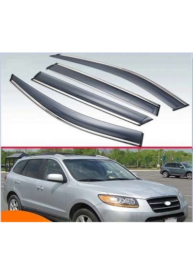 Hyundai Santa Uyumlu Fe 2006 2012 Kromlu Cam Rüzgarlığı İthal