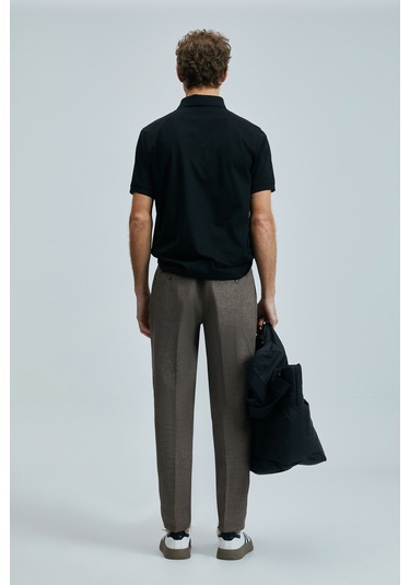 Lufian Erkek Polo Yaka T Shirt 111040228 Siyah Siyah