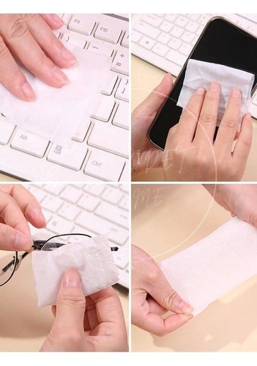 Maridet Sevimli Kutu Kola Görünümlü Islak Mendil Anahtarlık