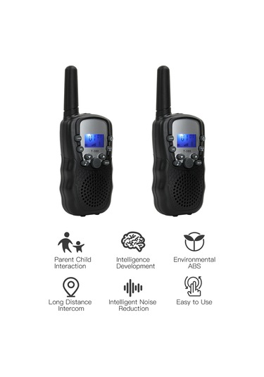 Tenfowee Çocuklar İçin Kablosuz Konuşur Cihazı, Ebeveyn-çocuk Etkileşimi, Akıllı Eğitici Araç, 2 Adet Siyah Pil Dahil Değil