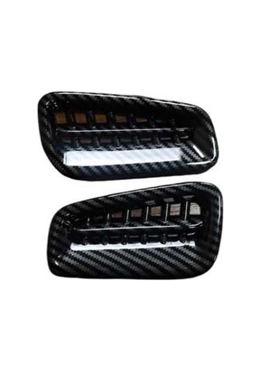 Oled Garaj Honda Civic Üst Menfez Kaplama 2 Parça Karbon 2022