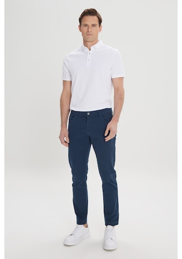 Ac&Co / Altınyıldız Classics Slim Fit Dar Kesim Pamuklu Esnek Chino Erkek Pantolon - Lacivert Ac&Co / Altınyıldız Classics Slim Fit Dar Kesim Pamuklu Esnek Chino Erkek Pantolon - Lacivert
