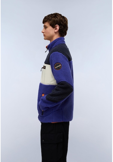 Napapijri Yupik Fz 3 Erkek Tam Fermuarlı Polar-30414 Mavi