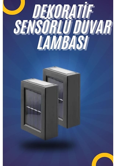 Yeni Model Solar Çift Taraflı Duvar Lambası Dekoratif Duvar Lamba