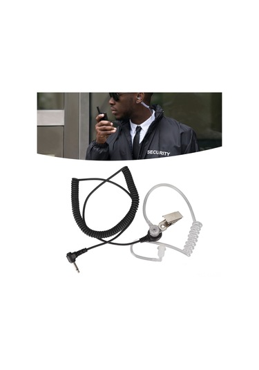 Yaozixa 3.5mm Tek Taraflı Radyo Kulaklığı - Hava Konisi, Ptt Tuşu, Gizli Mikrofon, Yüksek Ses Kalitesi