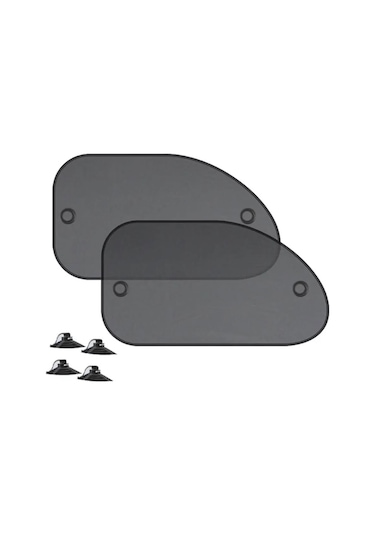 Coofbe Uv Korumalı 2 Adet Araç Yan Cam Güneşlik Sineklik 65x38cm Araç Yan Cam Güneşlik Araç Perdesi 2 Adetli Set