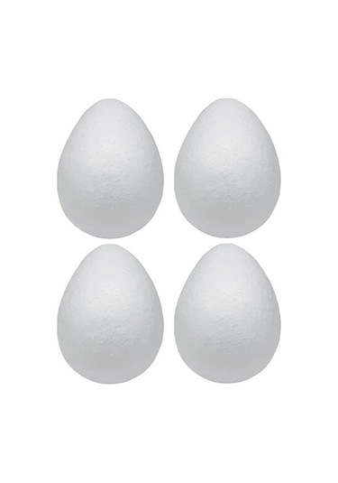 Mas Mileo Strafor Köpük Figür - Yumurta - 8cm - 4'lü Paket 1861