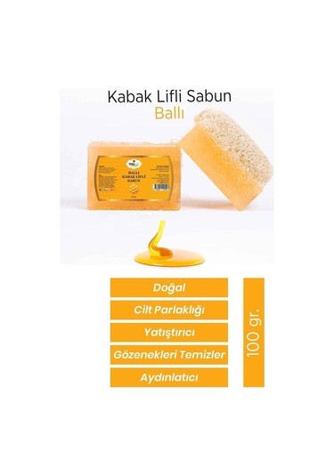 Tubalife Ballı Kabak Lifli Doğal Sabun 100 G